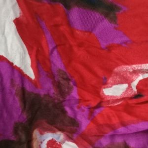 flower-y print scarf